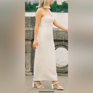 Reformation Lakia Dress size 2, ivory dress